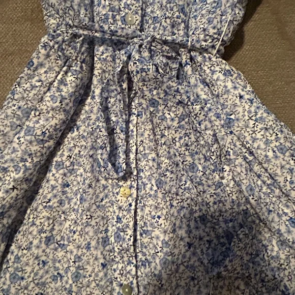 Draper James Floral Top in Blue and White - Picture 5 of 5